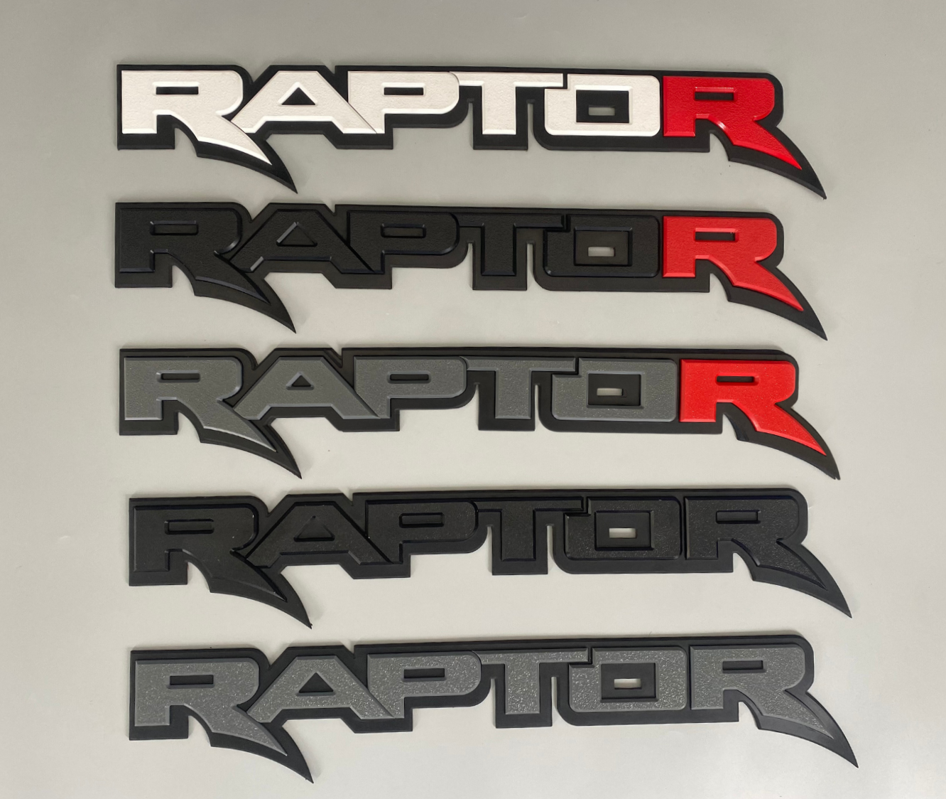 CUSTOM 3D "RAPTOR" SIDE TUB BADGES - FORD RANGER RAPTOR