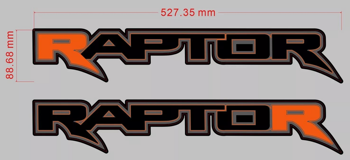 "Raptor" Side Tub Decal