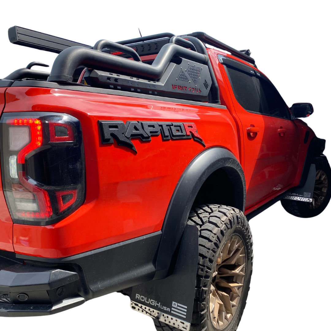 CUSTOM 3D "RAPTOR" SIDE TUB BADGES - FORD RANGER RAPTOR