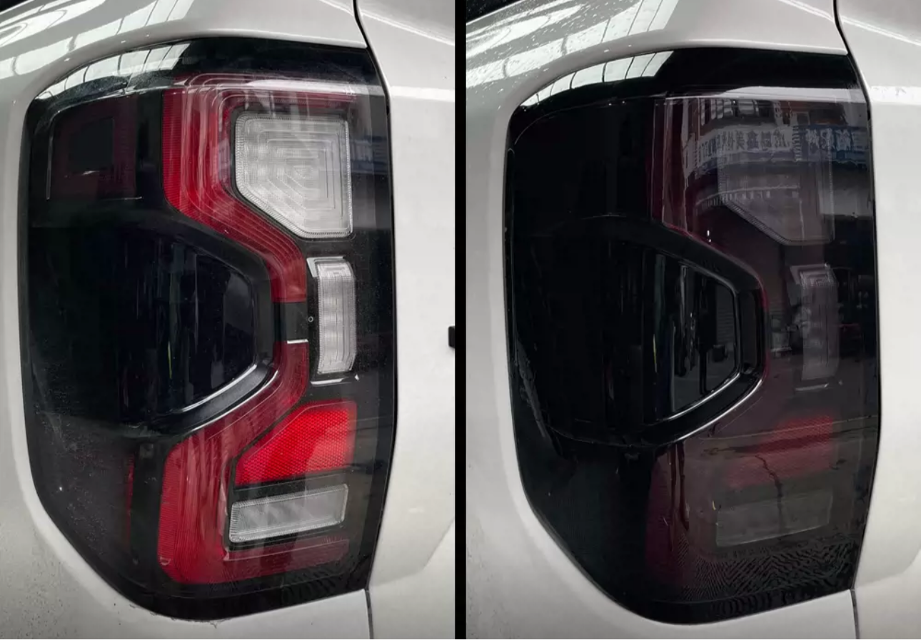 "Smoked" Headlight and Tail Light Trim Package - Ford Ranger and Raptor 2022-2025