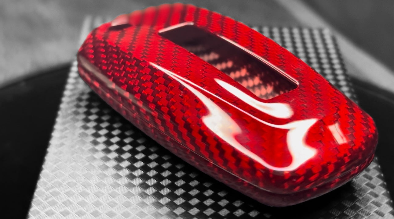 Ford Next Gen Raptor- REAL Carbon Lux Key Shell (Red)