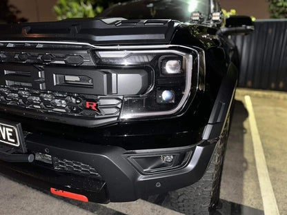 Ford Next Generation Ranger, Raptor, Everest  Headlight Protective Film 2022+- "Smoked Black"