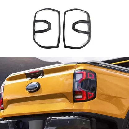 Matte Black Headlight & Tail Light Trim for Ford Ranger Wildtrak Raptor Everest (2022+)