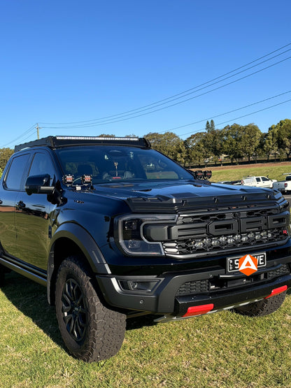 Premium Headlight and Tail Light Trim Covers - Carbon Fiber Pattern