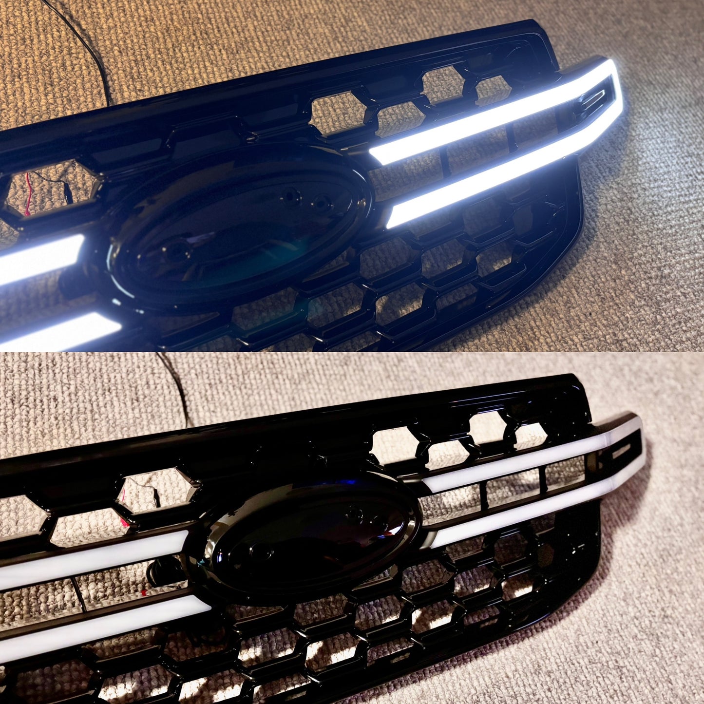 PhamtomLux Front Grille Upgrade: Ford Ranger T9/Everest LED Front Grille 2022-2025