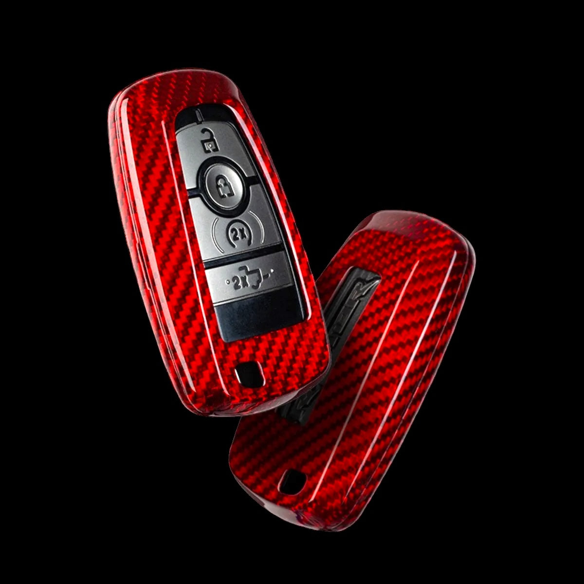 Ford Next Gen Raptor- REAL Carbon Lux Key Shell (Red)