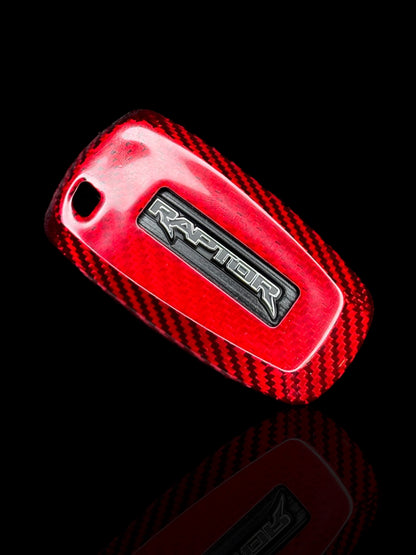 Ford Next Gen Raptor- REAL Carbon Lux Key Shell (Red)