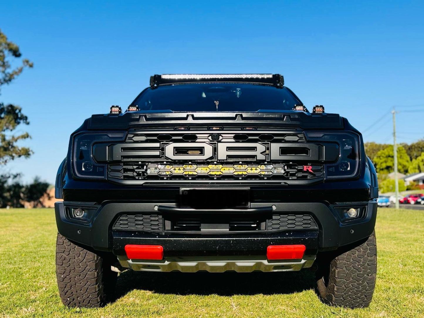 "Smoked" Headlight and Tail Light Trim Package - Ford Ranger and Raptor 2022-2025