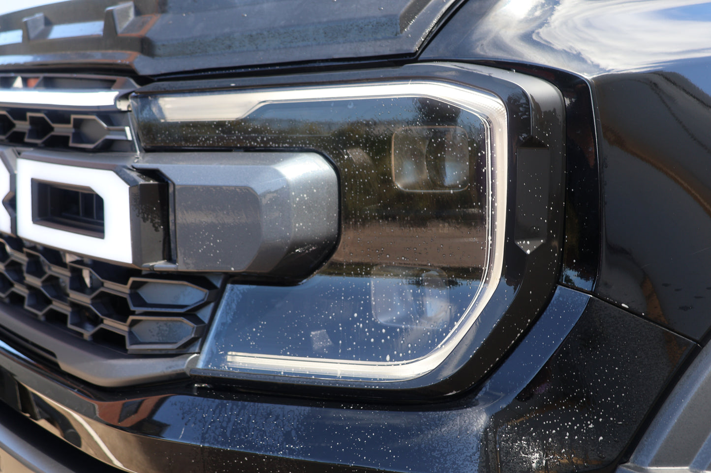 Matte Black Headlight & Tail Light Sleek Thin Trim for Ford Ranger Sport Wildtrak Everest and Raptor  (2022+)