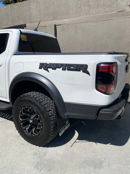 CUSTOM 3D "RAPTOR" SIDE TUB BADGES - FORD RANGER RAPTOR