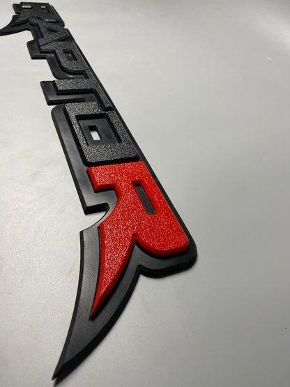 CUSTOM 3D "RAPTOR" SIDE TUB BADGES - FORD RANGER RAPTOR