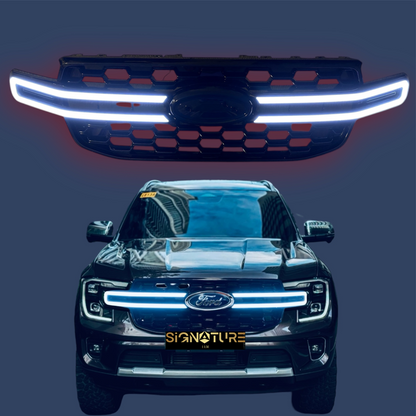 PhamtomLux Front Grille Upgrade: Ford Ranger T9/Everest LED Front Grille 2022-2025