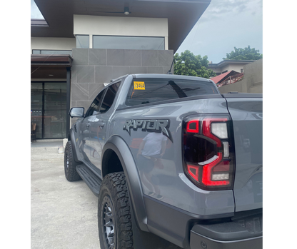 CUSTOM 3D "RAPTOR" SIDE TUB BADGES - FORD RANGER RAPTOR