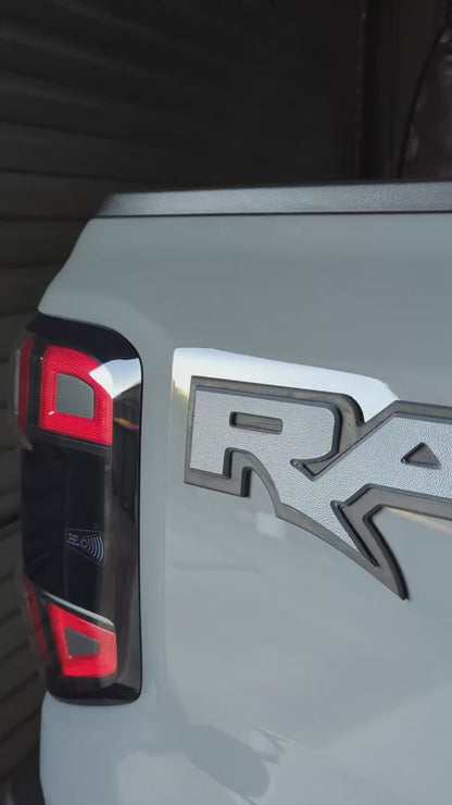 CUSTOM 3D "RAPTOR" SIDE TUB BADGES - FORD RANGER RAPTOR