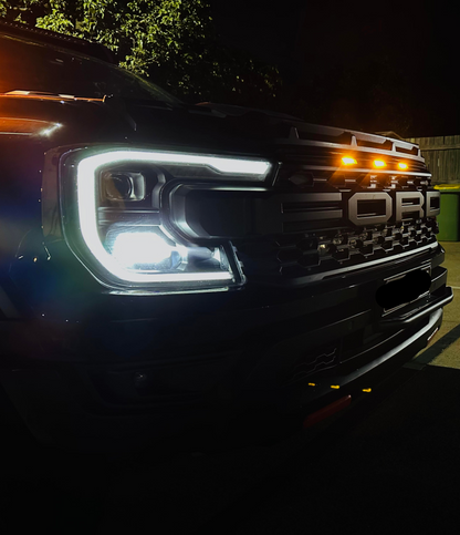 Ford Next-Gen Raptor - Blaze RP24 Smoked Amber Grille Lights